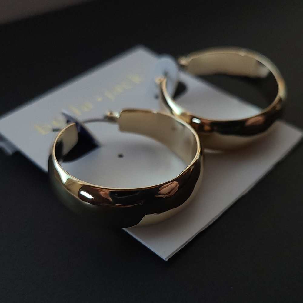 Bella.Jack Gold Tone Hoop Earrings
